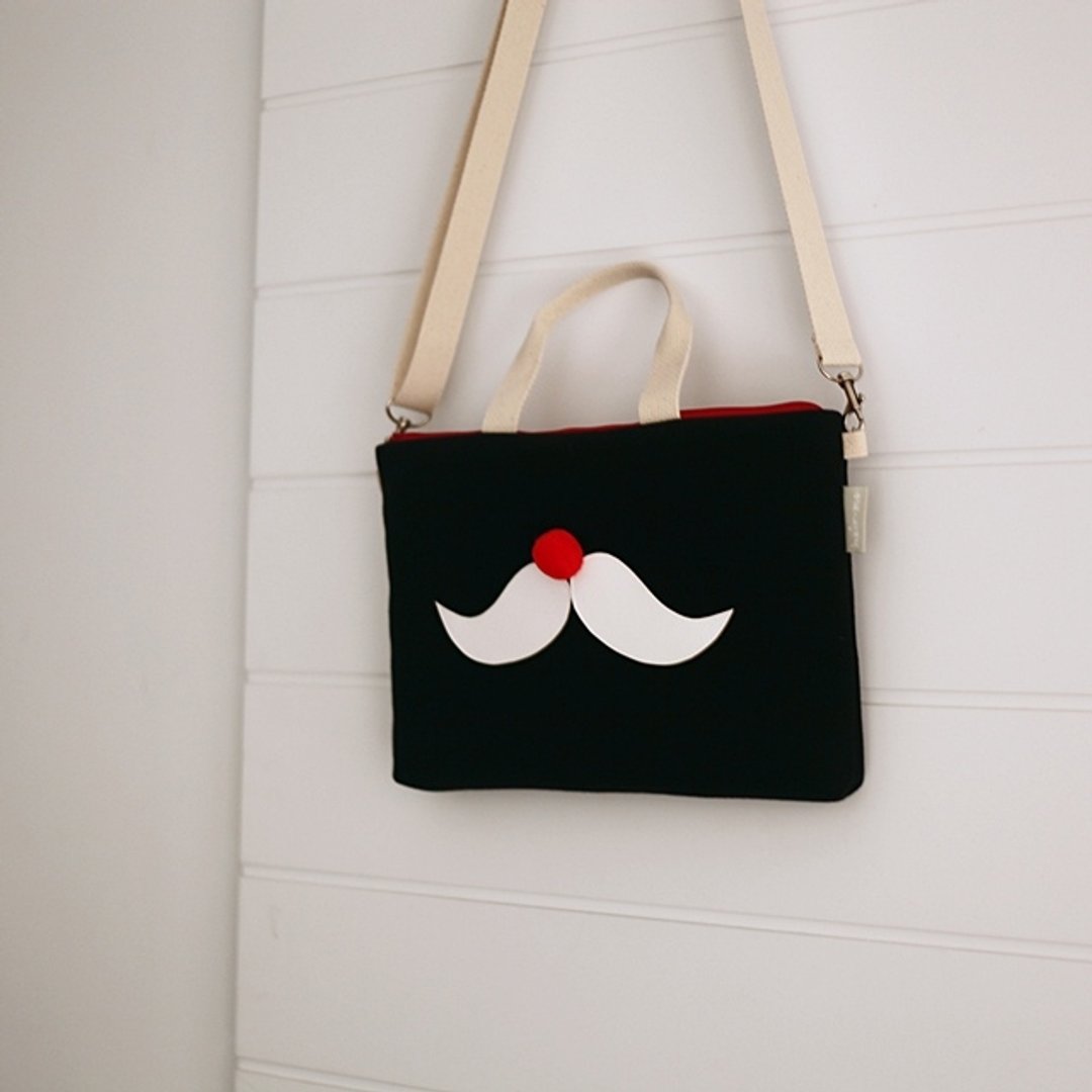 hairmo。翘胡子平板电脑手提侧背两用包-黑(8寸) - 平板/电脑保护壳 - 其他材质 黑色