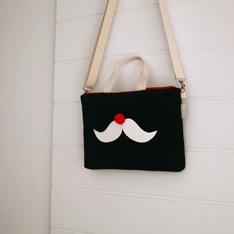 hairmo。翘胡子平板电脑手提侧背两用包-黑(8寸) - 平板/电脑保护壳 - 其他材质 黑色