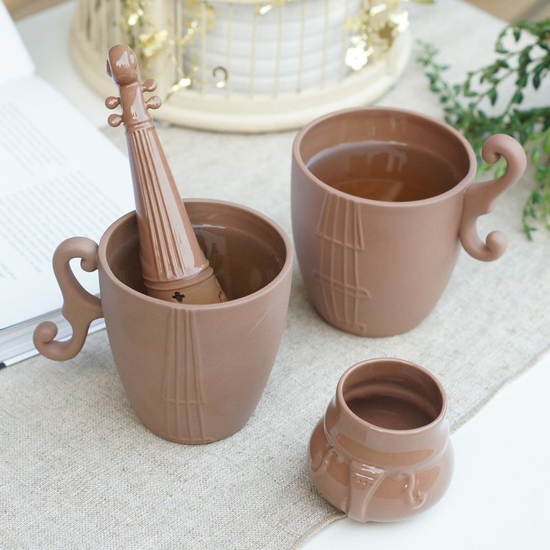 好合苑 提琴茶乐泡茶组(三件组)-棕色 - 茶具/茶杯 - 其他材质 