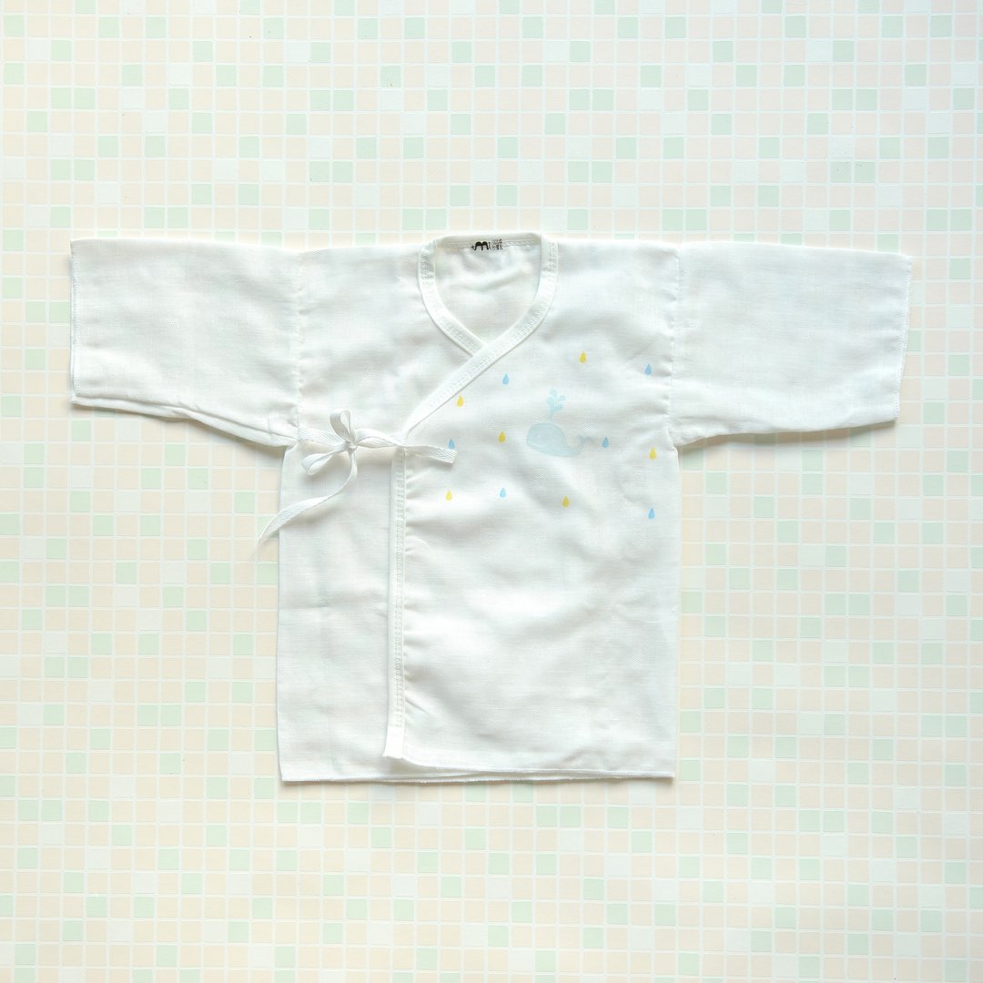 给宝宝的第一件衣服~100%纯棉纱布衣单件包装 - 其他 - 棉 白色
