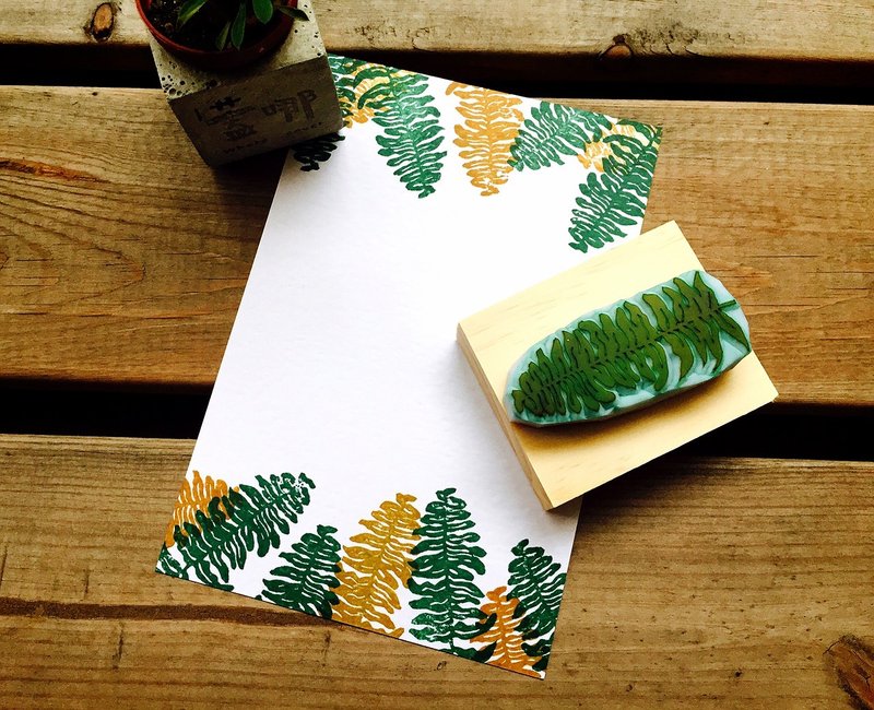 盖哪 手工印章-中尺寸 [百搭款森林系01] - 印章/印台 - 纸 