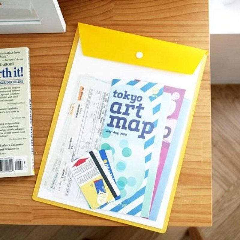 Dessin x 2NUL-Dr.猫头鹰A4文件档案夹-莱姆黄,TNL83461 - 文件夹/资料夹 - 塑料 黄色