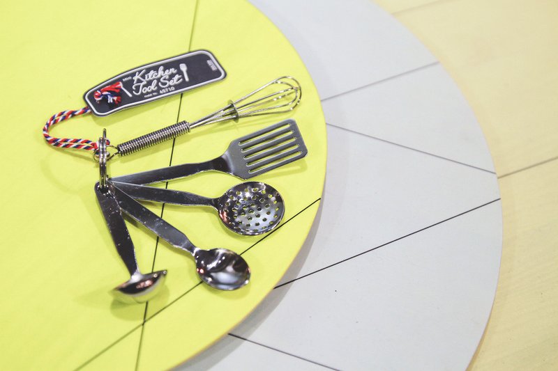 DULTON 迷你厨具吊饰 / 钥匙圈 - 钥匙链/钥匙包 - 其他金属 