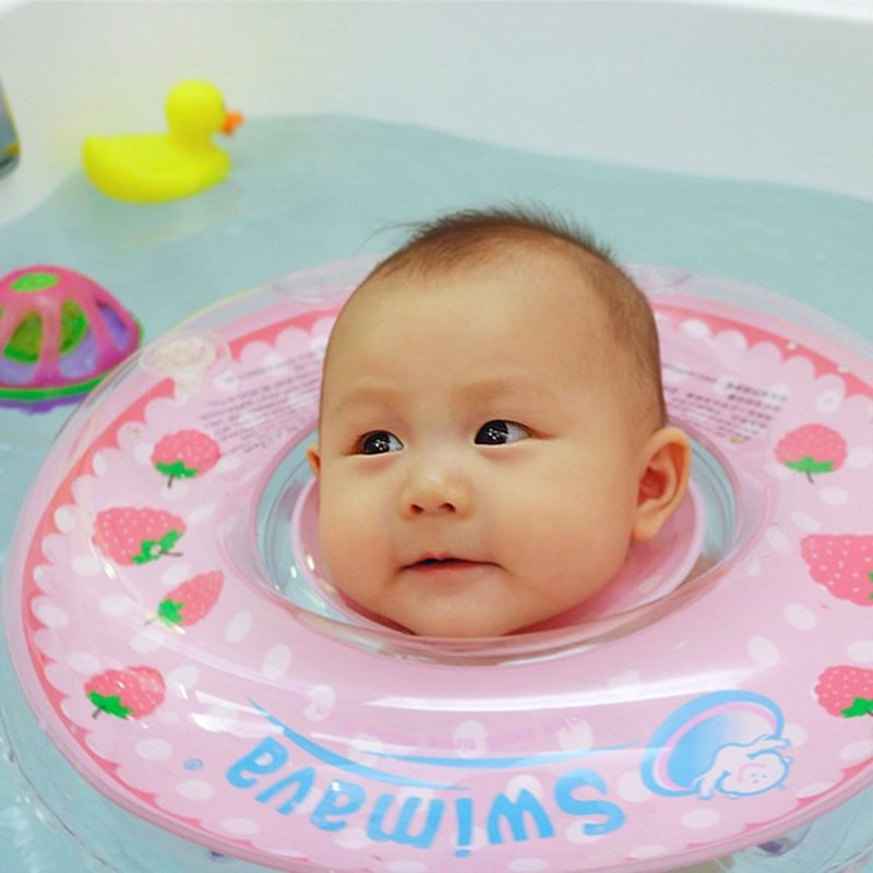 Swimava 红莓婴儿游泳脖圈/尿裤套装组 - 玩具/玩偶 - 塑料 红色