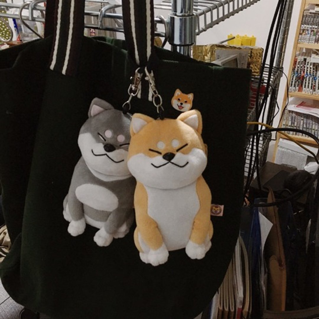 仓屋 柴犬卡包/零钱包/收纳包 黑柴/赤柴 无三角巾 - 零钱包 - 其他材质 金色