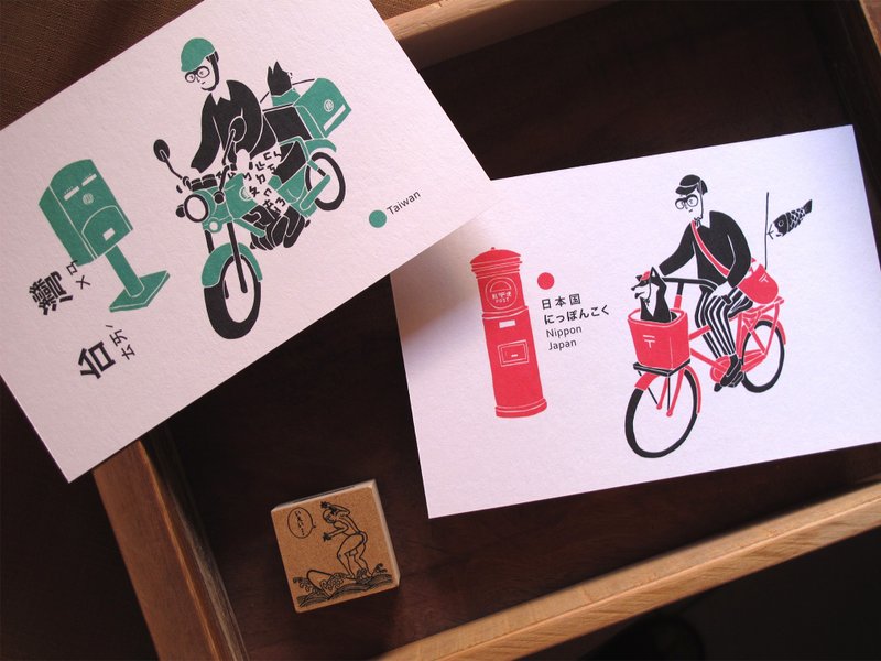 邮差先生 明信片 套组 - 卡片/明信片 - 纸 