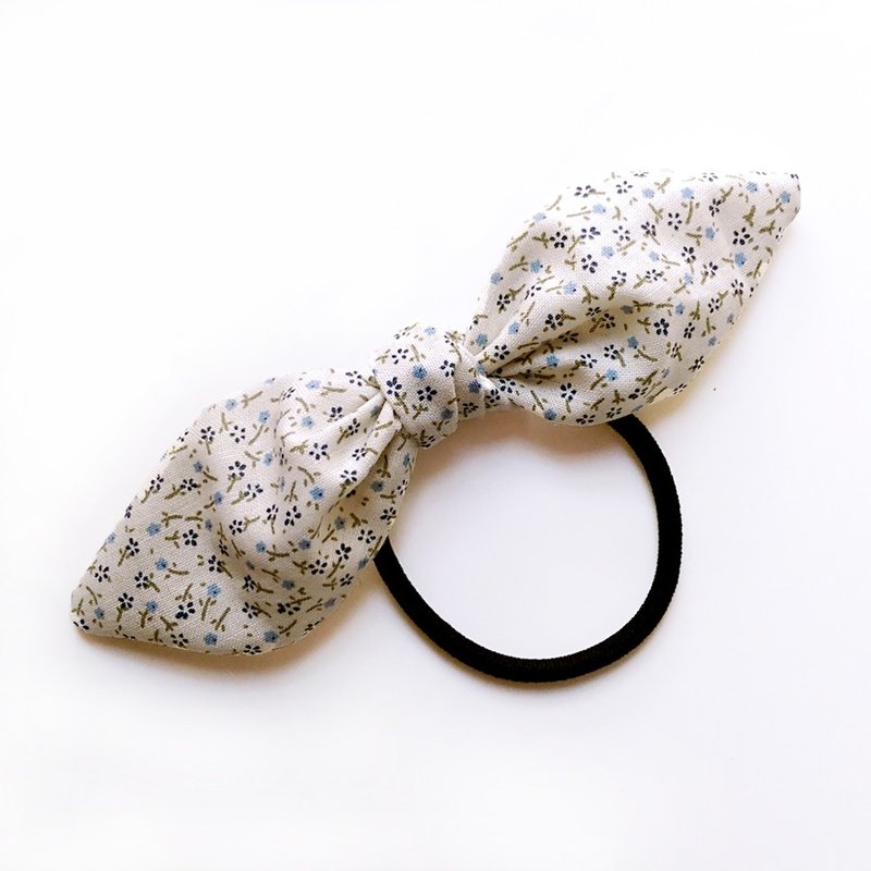 纯手工 英式碎花 蝴蝶结发束 - 发饰 - 其他材质 蓝色