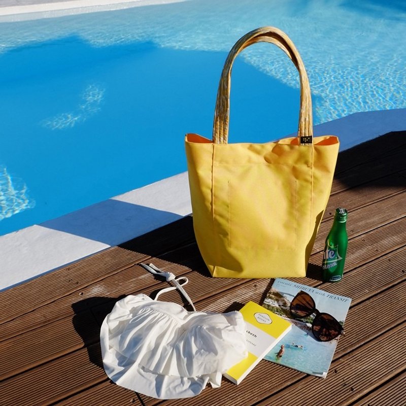 【牛一水佘】韩国 Antenna Shop LET'S MARKET BAG 防水 肩背包 野餐包 - 侧背包/斜挎包 - 防水材质 黄色