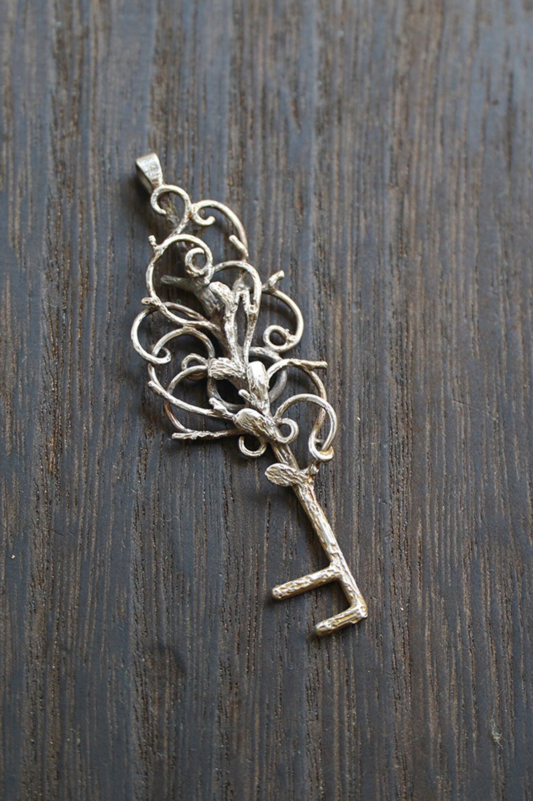 慢蔓 The Key 解钥系列 925银 坠子 - 项链 - 其他金属 银色