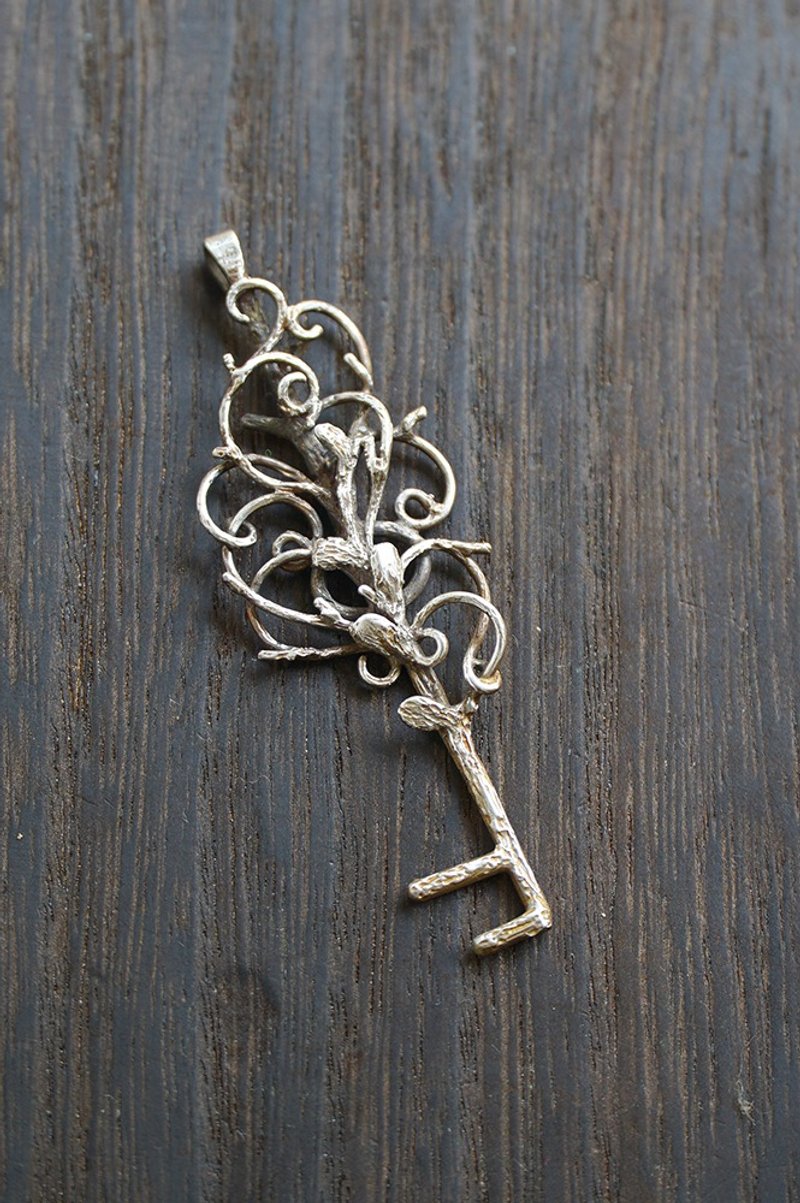 慢蔓 The Key 解钥系列 925银 坠子 - 项链 - 其他金属 银色