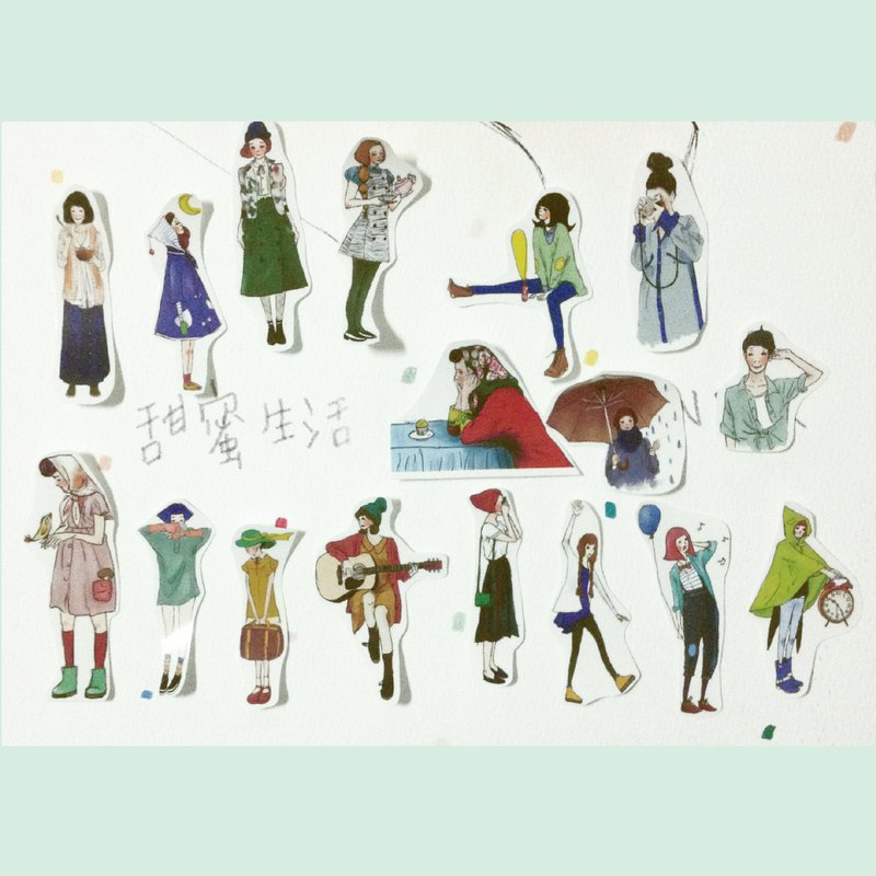 甜蜜生活少女心娇滴系列贴纸 - 贴纸 - 纸 多色