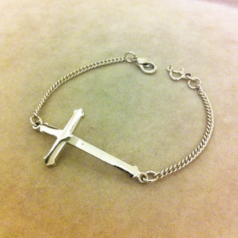 **DORCUS**十字架手炼/可订制金属色/中性款 - 手链/手环 - 其他金属 