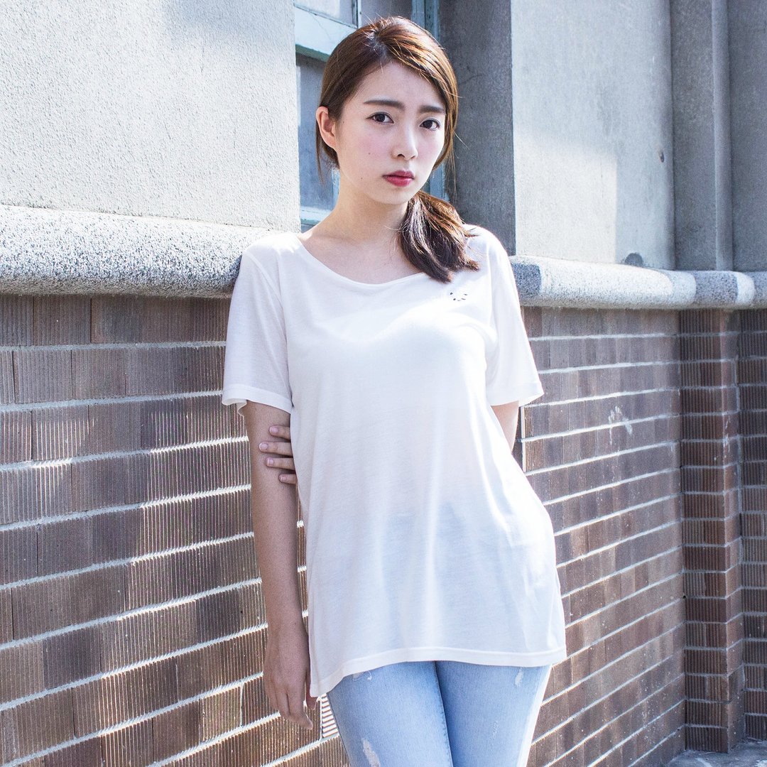SU:MI said  Panda 熊猫电绣T-shirt_5SF002_白 - 女装 T 恤 - 棉 白色