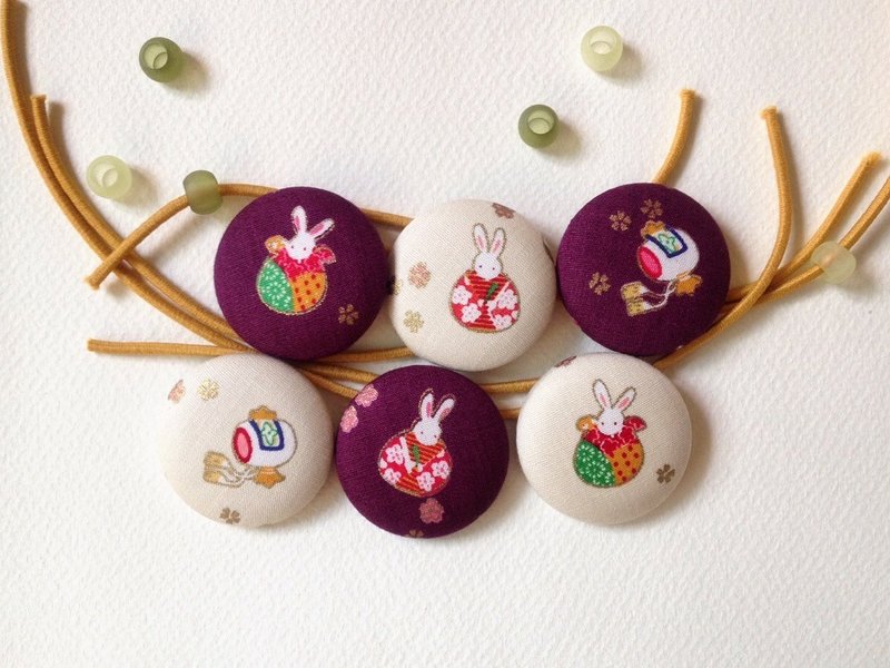 hm2。兔姬&宝物。 单扣发束 1入 - 发饰 - 棉．麻 紫色