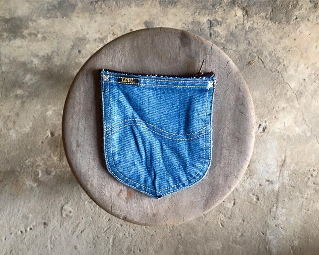 ►Pocket Design-每款都是限量，独一无二牛仔口袋包-浅色1号 - 零钱包 - 其他材质 