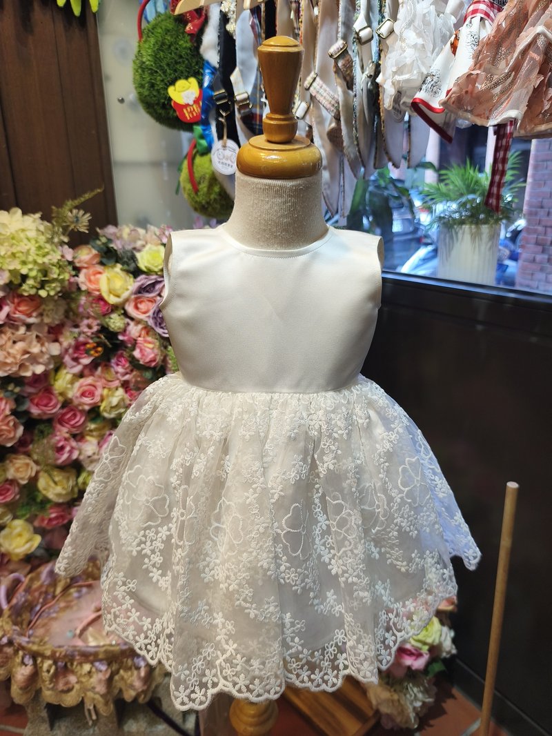 Angel Nina 订制TUTU礼服 花童 生日 音乐会 零码特价 - 童装裙 - 棉．麻 白色
