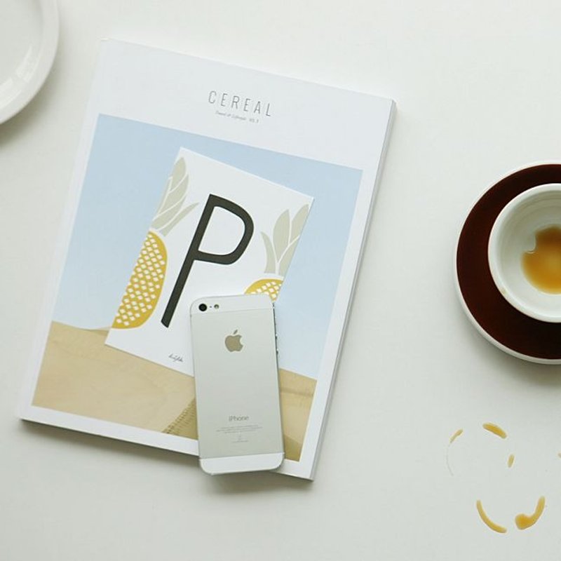 Dailylike 英文字母拼贴-英文字母插画明信片-P,E2D38223 - 卡片/明信片 - 纸 黄色