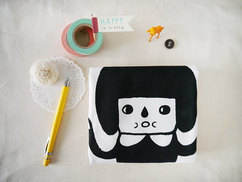 I Keep An Elephant In My Hat - 10盎司棉质丝印手提袋 - 手提包/手提袋 - 棉．麻 白色