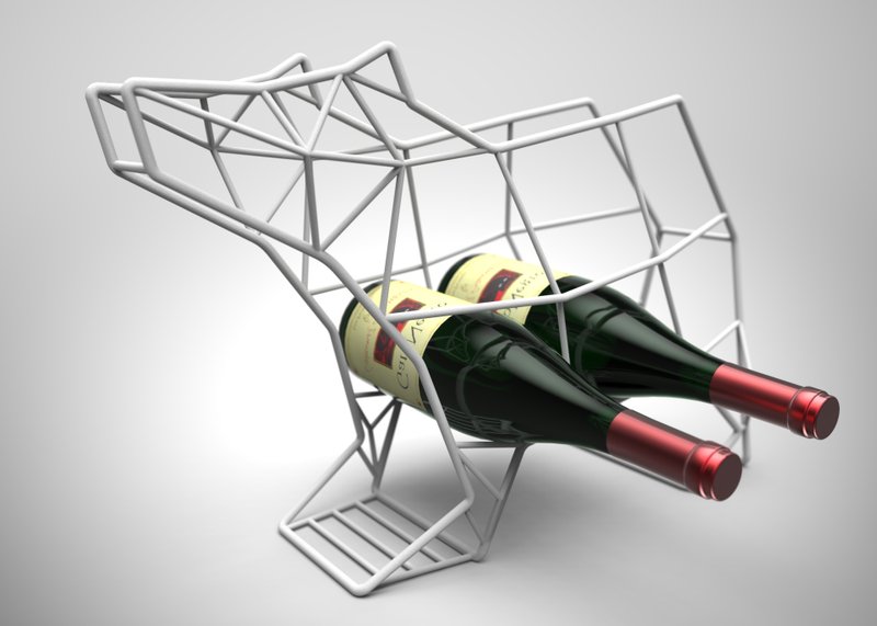 北极熊酒架-白砂色 - 摆饰 - 其他金属 白色