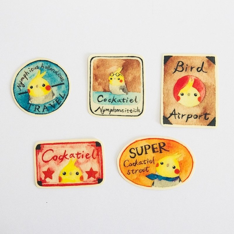 Birdink｜ 好想要玄凤复古周边 透明防水贴纸组 #A款 - 贴纸 - 纸 