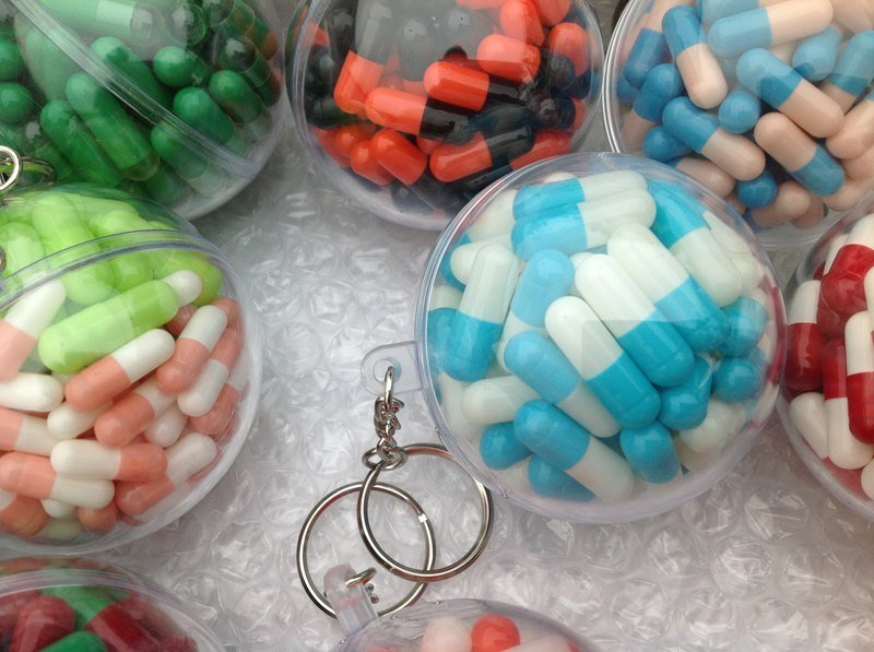 球救系列钥匙圈——白里透青洲 - 钥匙链/钥匙包 - 压克力 蓝色