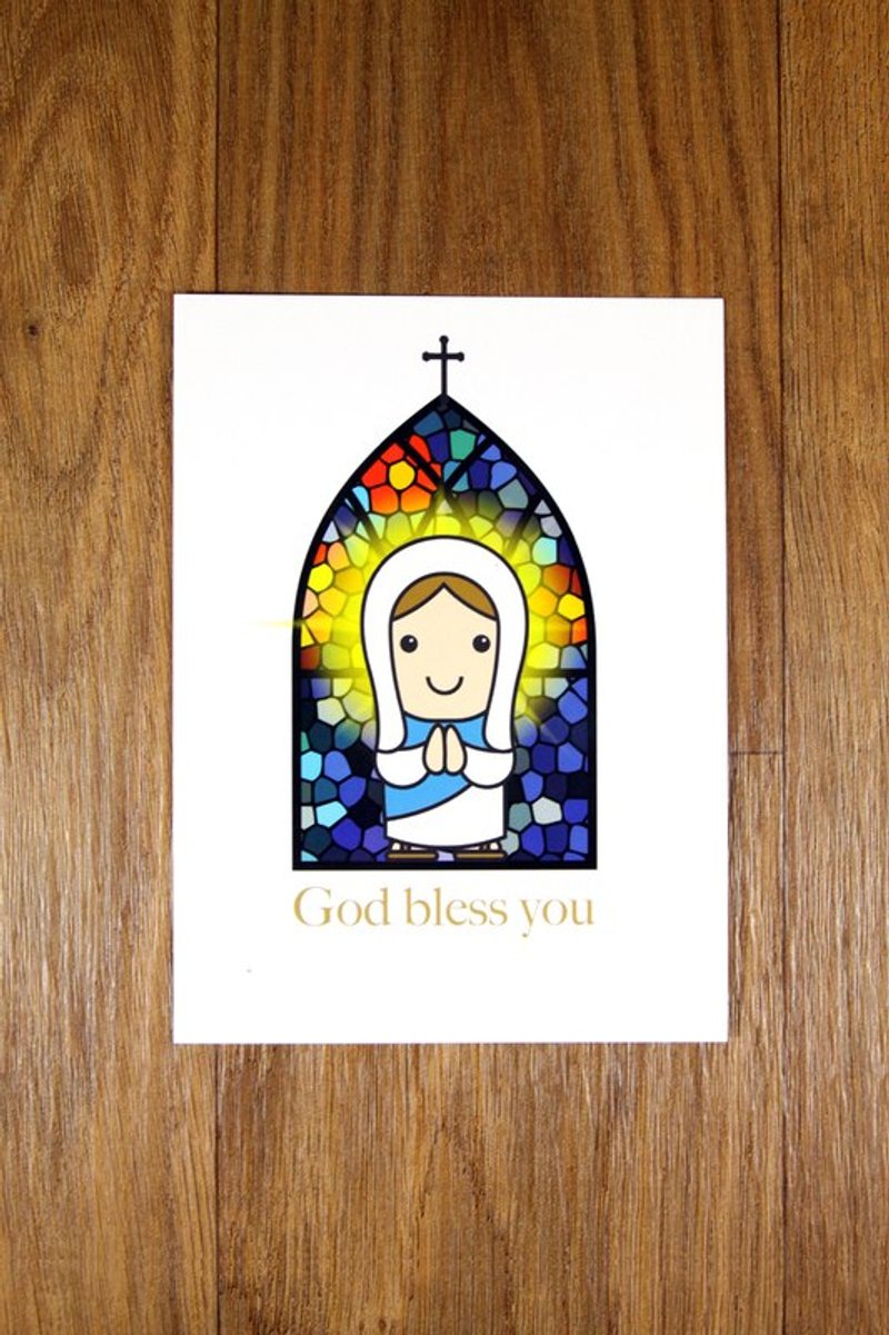 万福圣母明信片 - 卡片/明信片 - 纸 多色