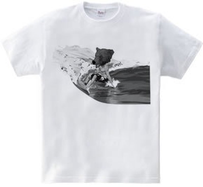 BEAR SURFING classic (5.6oz) - 女装 T 恤 - 其他材质 