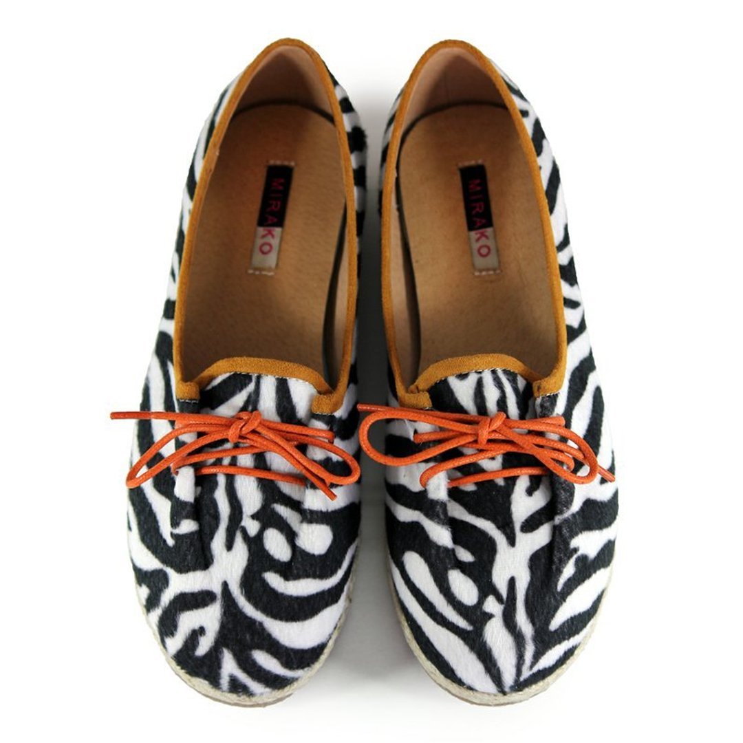 ZOO W1045B Zebra - 芭蕾鞋/娃娃鞋 - 棉 多色