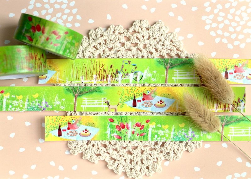 Aloha 和纸胶带 野餐 - 纸胶带 - 纸 多色