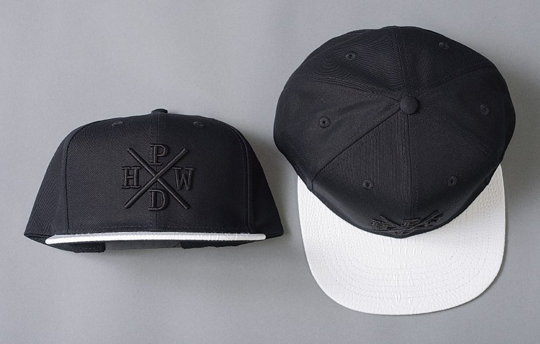 HWPD│白鳄鱼皮后扣棒球帽SnapBack (可参考Kanye West/Supreme/Justin Bieber) - 帽子 - 棉．麻 黑色