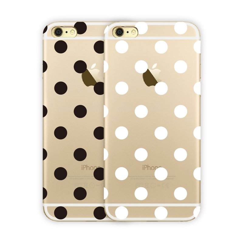 水晶经典点点黑+白2入组 - 手机壳/手机套 - 其他材质 黑色