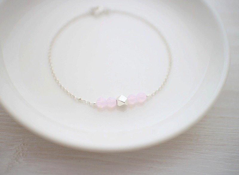 可能性 纯银手链 奥地利水晶蛋白石 生日礼物 纪念日 姐妹链 - 手链/手环 - 其他金属 白色