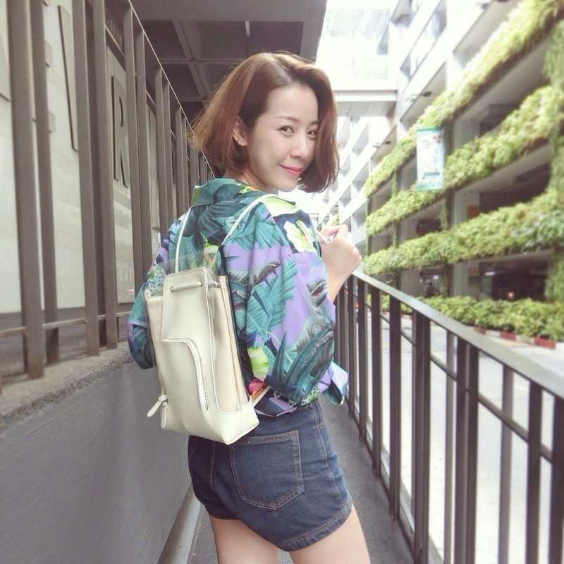 企鹅皮革背包 - 后背包/双肩包 - 其他材质 黑色