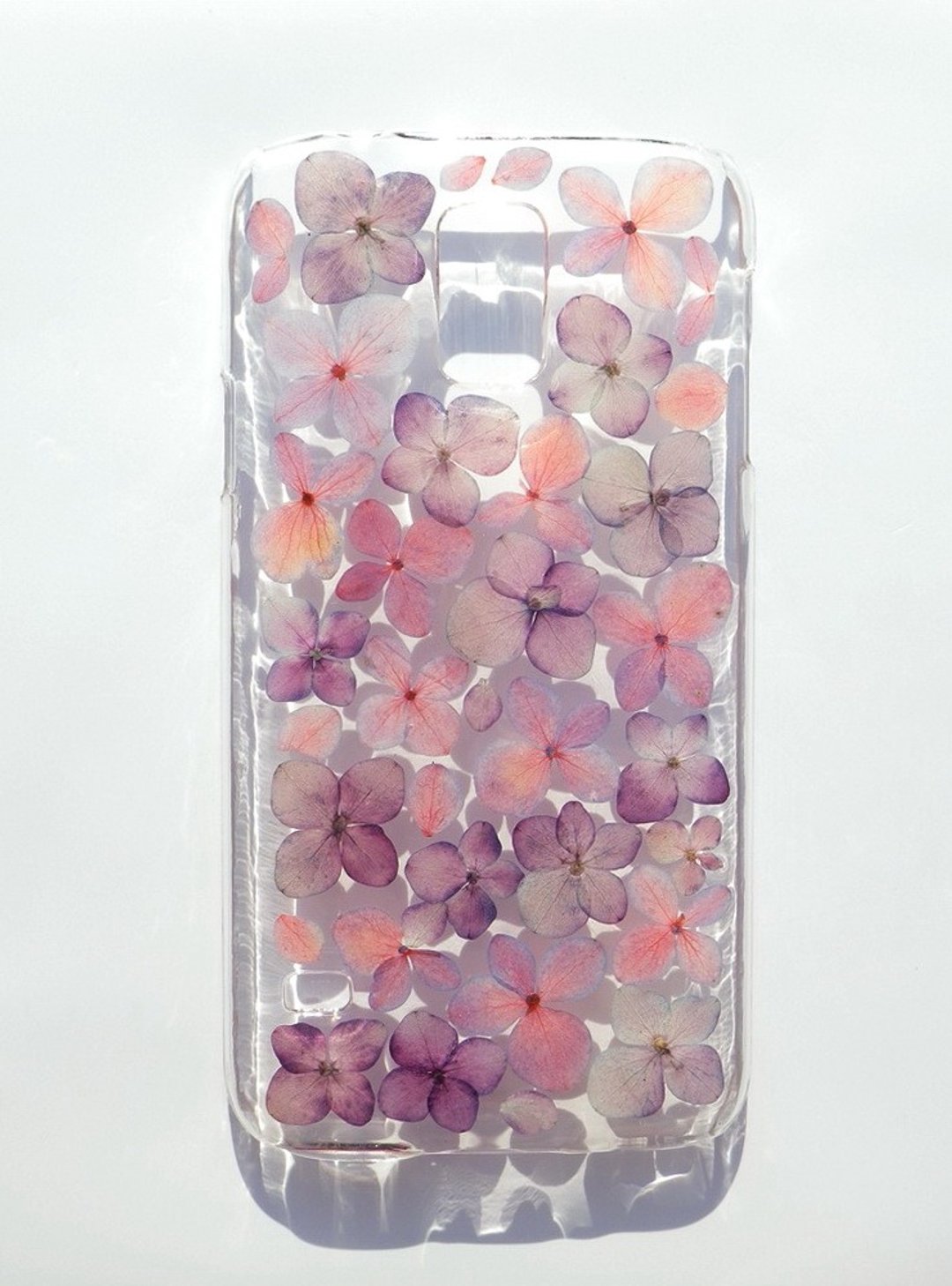 Anny's workshop手作押花手机保护壳，适用于Samsung Galaxy S5 case，绣球花系列 - 手机壳/手机套 - 塑料 紫色