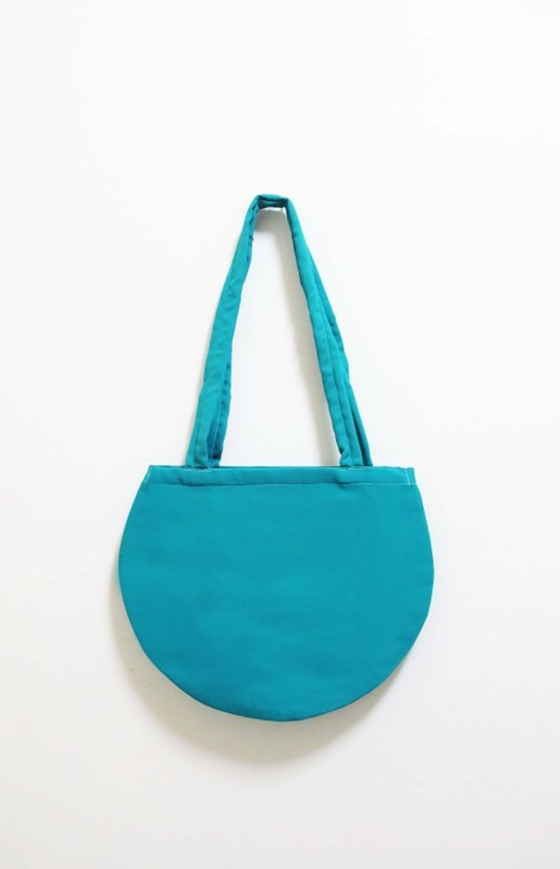 【Wahr】蓝绿色小圆  手提袋/肩背包 - 侧背包/斜挎包 - 其他材质 蓝色