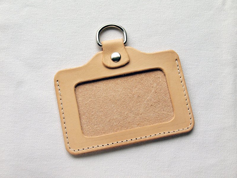 [ WeeKen 维肯生活 ] Simple Original 手工真皮识别证套 / 卡套 / 名片套/ 行李吊牌 - 横式  (可客制刻印英文名) - 名片夹/名片盒 - 真皮 黄色