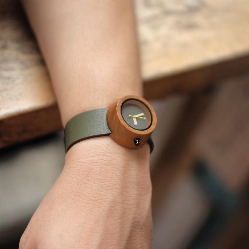 Lima Watch Pagi Teak Olive Green - 女表 - 木头 绿色