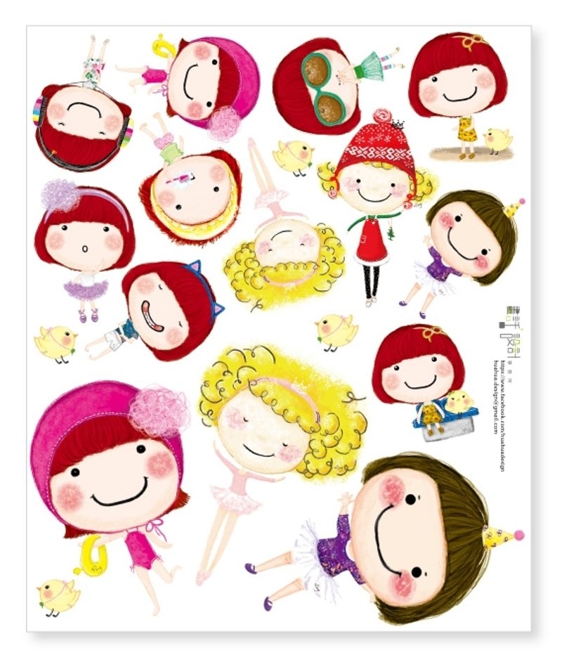 一起来贴贴-- Maya 系列 - 贴纸 - 塑料 多色