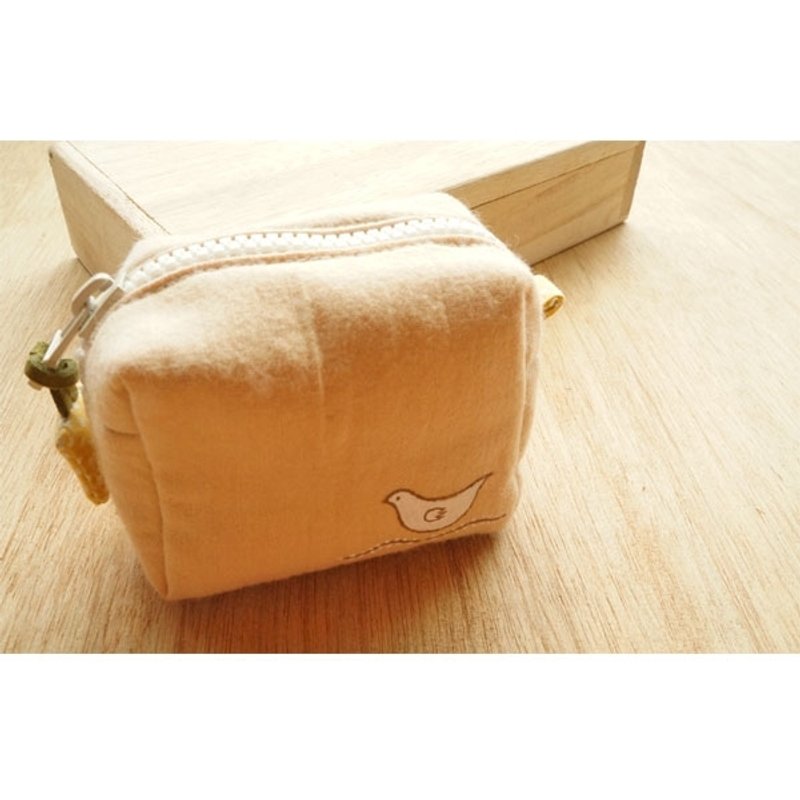 手绘手作幸福白鸽零钱包(嫩肤色) - 零钱包 - 其他材质 