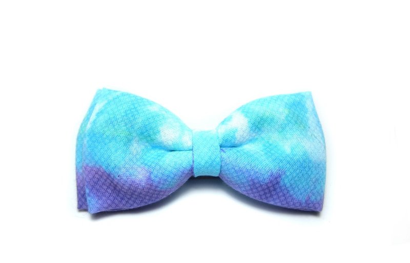 渲染迷幻领结Hand-made Bow Tie - 领带/领带夹 - 棉．麻 多色