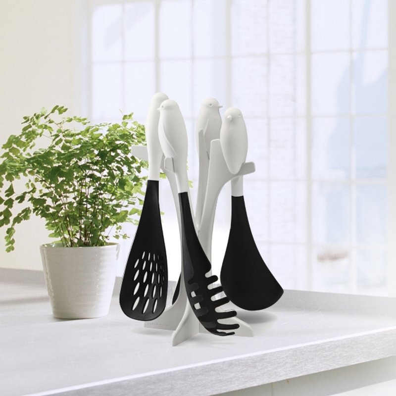 QUALY 雀儿厨-杓匙组 - 餐刀/叉/匙组合 - 塑料 绿色