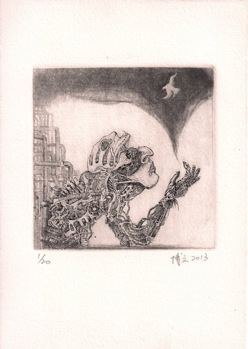 迷你版画原作-自由-郑博文 - 海报/装饰画/版画 - 纸 