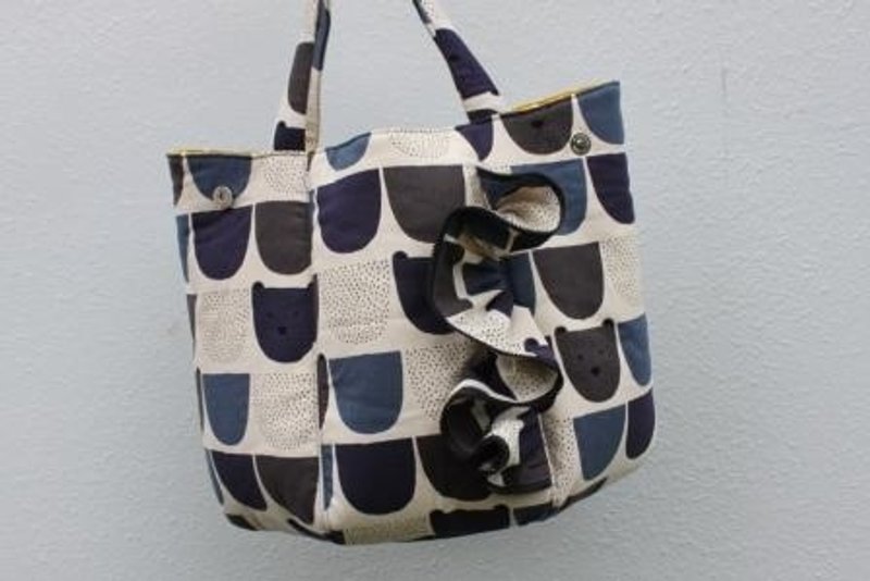 情人专属的曲线化 蓝与黄大头熊手提肩背包 - 侧背包/斜挎包 - 其他材质 蓝色