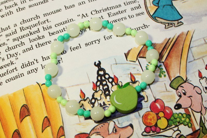 薄荷苹果★夜光手炼 - 手链/手环 - 其他材质 绿色