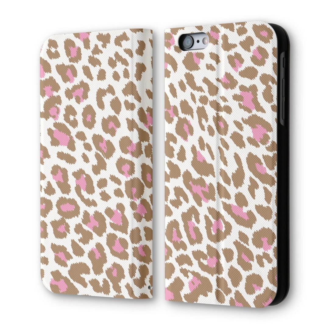 AppleWork iPhone 6/6S Plus  翻盖式皮套：美洲豹纹 PSIB6P-003 - 手机壳/手机套 - 真皮 多色