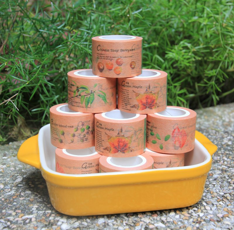 湘-NSJ 手绘种子系列纸胶带 第二回 - 纸胶带 - 纸 多色