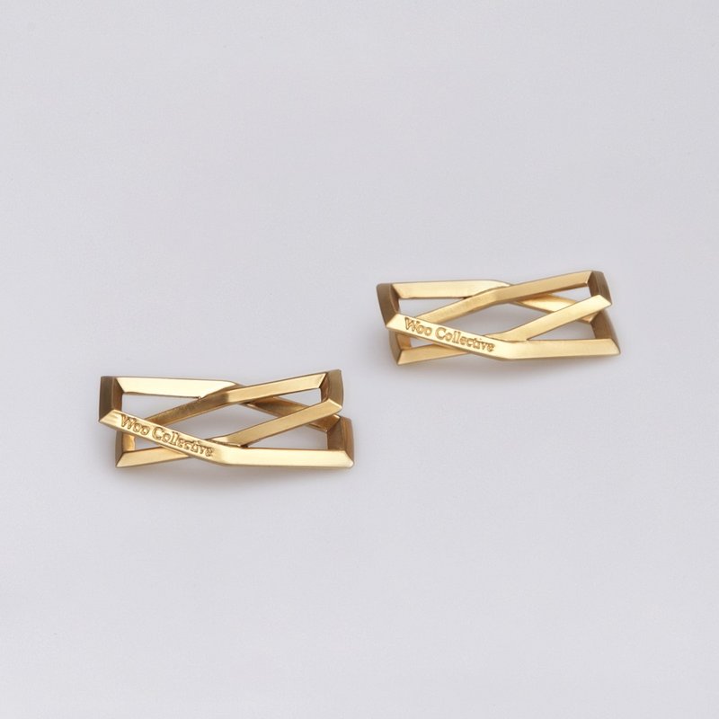 直_雾金筷架(一组2入) 两用筷架 收纳方便 送礼首选 金点设计奖 - 筷子/筷架 - 其他金属 金色