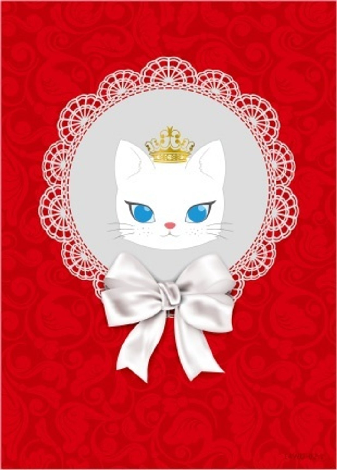 :: 猫公主 ::　酷卡明信片　　～ 经典万用卡（红） - 卡片/明信片 - 纸 红色