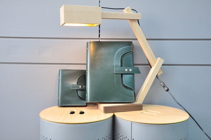 Cycle Life系列:墨绿色系英国牛皮30孔A4活页型笔记本 - 笔记本/手帐 - 真皮 绿色