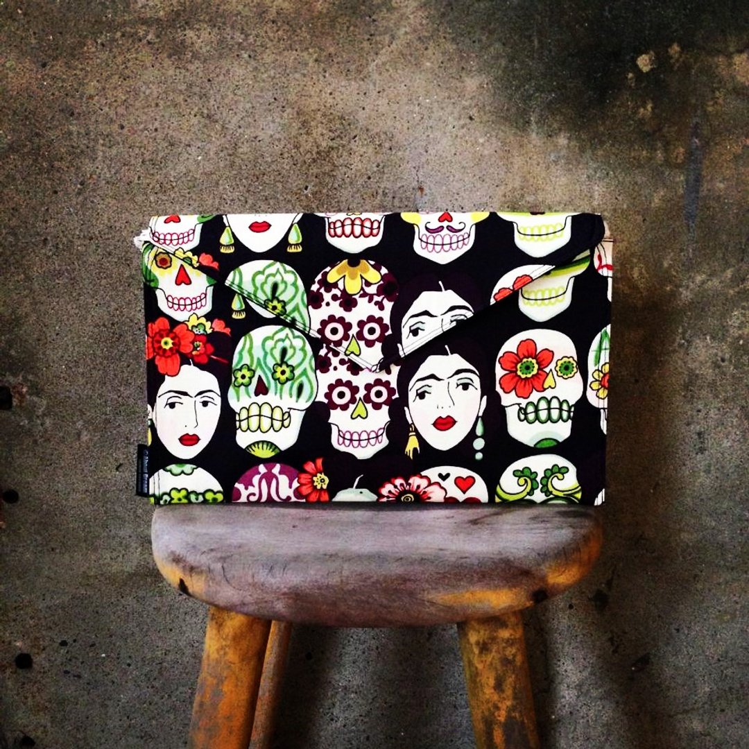 【手拿包/侧背包/信封包Dream Bag-美式刺青骷髅头风格(黑)】 - 手拿包 - 其他金属 